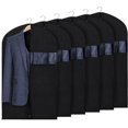thumbnail image 1 of Bolsas para trajes para almacenamiento y viajes, bolsas de 40 pulgadas para colgar ropa, fundas transpirables para trajes de armario con ventana transparente para trajes, chaquetas y abrigos., 1 of 5