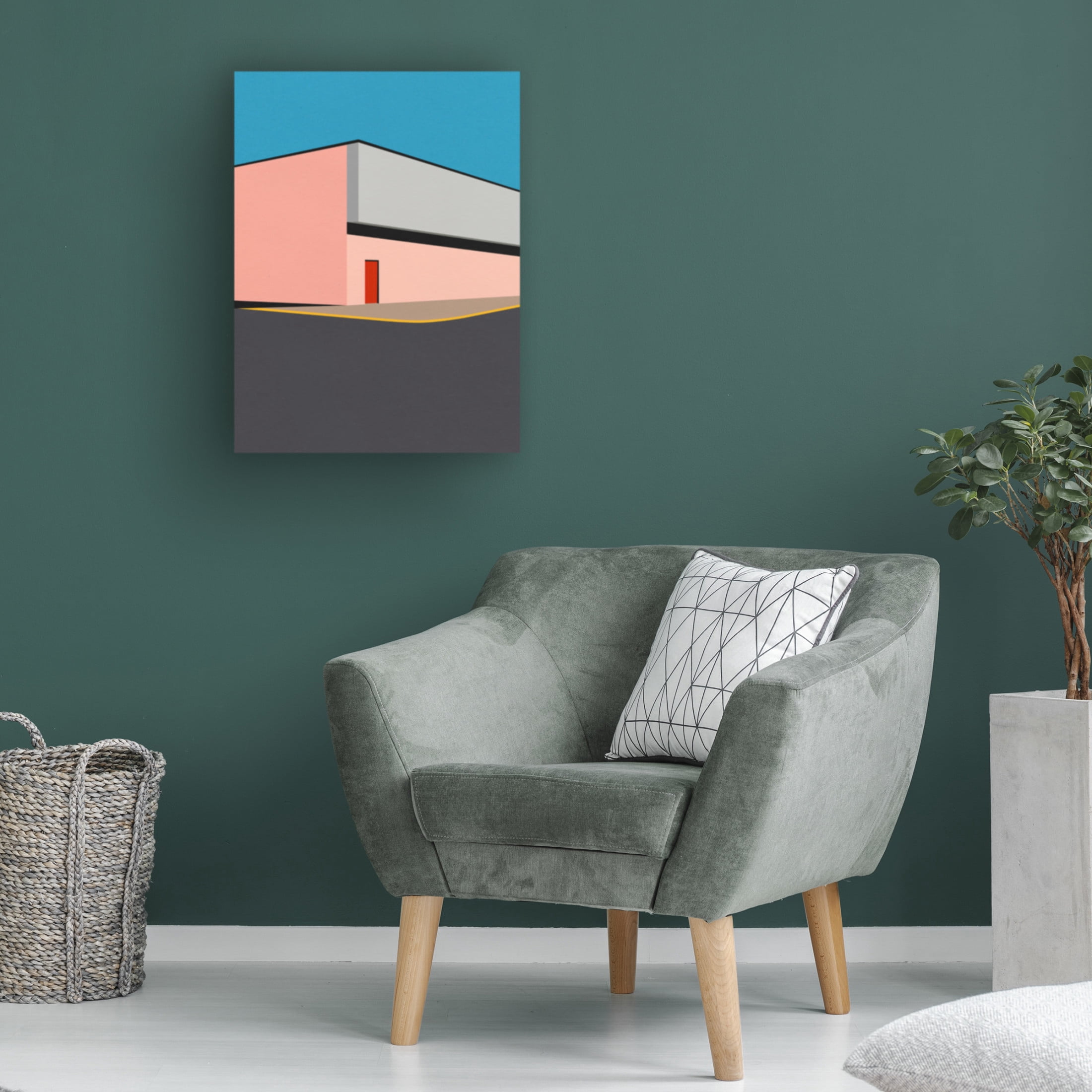 Trademark Fine Art Rosi Feist  Warehouse Illustration Canvas Wall Art