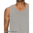 thumbnail image 3 of J. METHOD Men's Premium Basic Casual Plain Tank Top Sleeveless Crewneck Active Workout T Shirts NEMT106 Heather Grey M, 3 of 4