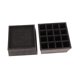 thumbnail image 2 of Elevador de muebles de 2 pulgadas, elevador de escritorio cuadrado de TPU apilable, resistente, impermeable, antideslizante, elevador de cama negro, 2 of 5