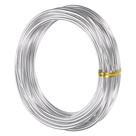 Bonsai Training Wire, 2.5mm 16.4Ft Total Length Aluminum Wires for Shaping,5Meter Silver