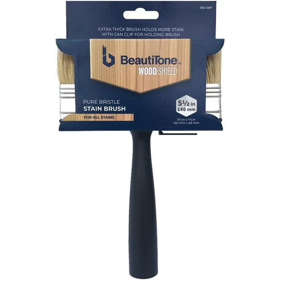 Staining and Painting Pure Bristle Flat Beaver Tail Brush - 5.5"/140 mm