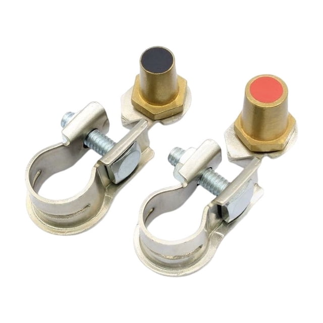 yingyy 2 Pieces Terminals Clamp Adjustable Car Supplies Workmanship Battery Clip 1Set