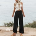 thumbnail image 4 of Wide Leg Pants for Women Xunlbb Women's High Waisted Pants Women's Loose Wide Leg Pants High Waist Straight Pants Casual Pants, S-2XL, 4 of 4