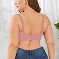 thumbnail image 4 of Vedolay Women Lingerie Wireless Racerback Moisture-Wicking Stretch Sports Bra with Compression Support,Red 48, 4 of 5