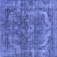 thumbnail image 1 of Ahgly Company Machine Washable Indoor Square Oriental Blue Industrial Area Rugs, 7' Square, 1 of 4