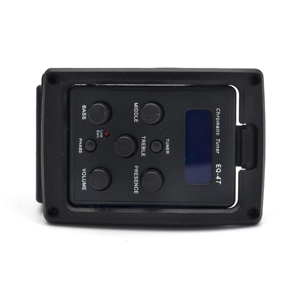 4 Band Pickup EQ Preamp With LCD Tuner And Volumes Control For Acoustic Guitar