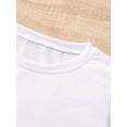 thumbnail image 3 of Camiseta 100 % algodón con estampado patriótico de mapache y perrito caliente para niña, color rojo y blanco, con gráfico "Camping USA", corte holgado, dobladillo asimétrico, informal, para el veran, 3 of 6