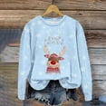 thumbnail image 6 of Crewneck Pullover Ugly Christmas Sweatshirt With Deer Print Fashion Long Sleeve Streetwear Top For Casual Wear, 6 of 6