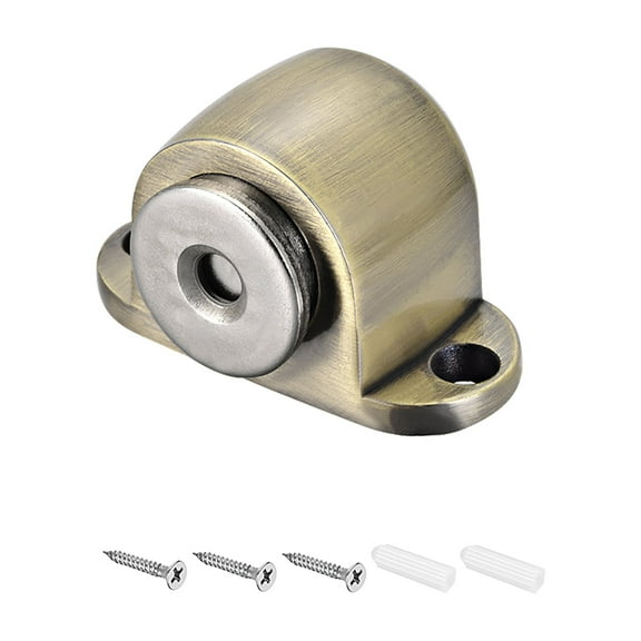 53x33x31mm Magnetic Door Stop Catch Zinc Alloy Brushed Bronze Tone