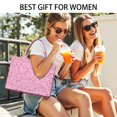 thumbnail image 5 of Large Capacity Tote Bag,Pink Breast Cancer Handbag Fashion Luxury Tote Bag,15.7"x13"x 5.1" Inches,Laptop Compatible, 5 of 6