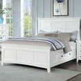 thumbnail image 2 of Furniture of America Senoma Kids Solid Wood Full Platform Bed, White, 2 of 6