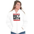 thumbnail image 4 of Colorado Rocky Mountains Hiking Trip Unisex Fleece Graphic Zip Up Hoodie Brisco Brands 2X, 4 of 5