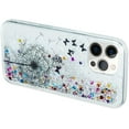 thumbnail image 4 of Case for iPhone 14 Pro Max, iPhone 14 Pro Max Case Cute Pink Glitter Luxury Sparkle Liquid for Girls Women Quicksand Clear Soft TPU Protective Phone Case for iPhone 14 Pro Max Dandelion, 4 of 10