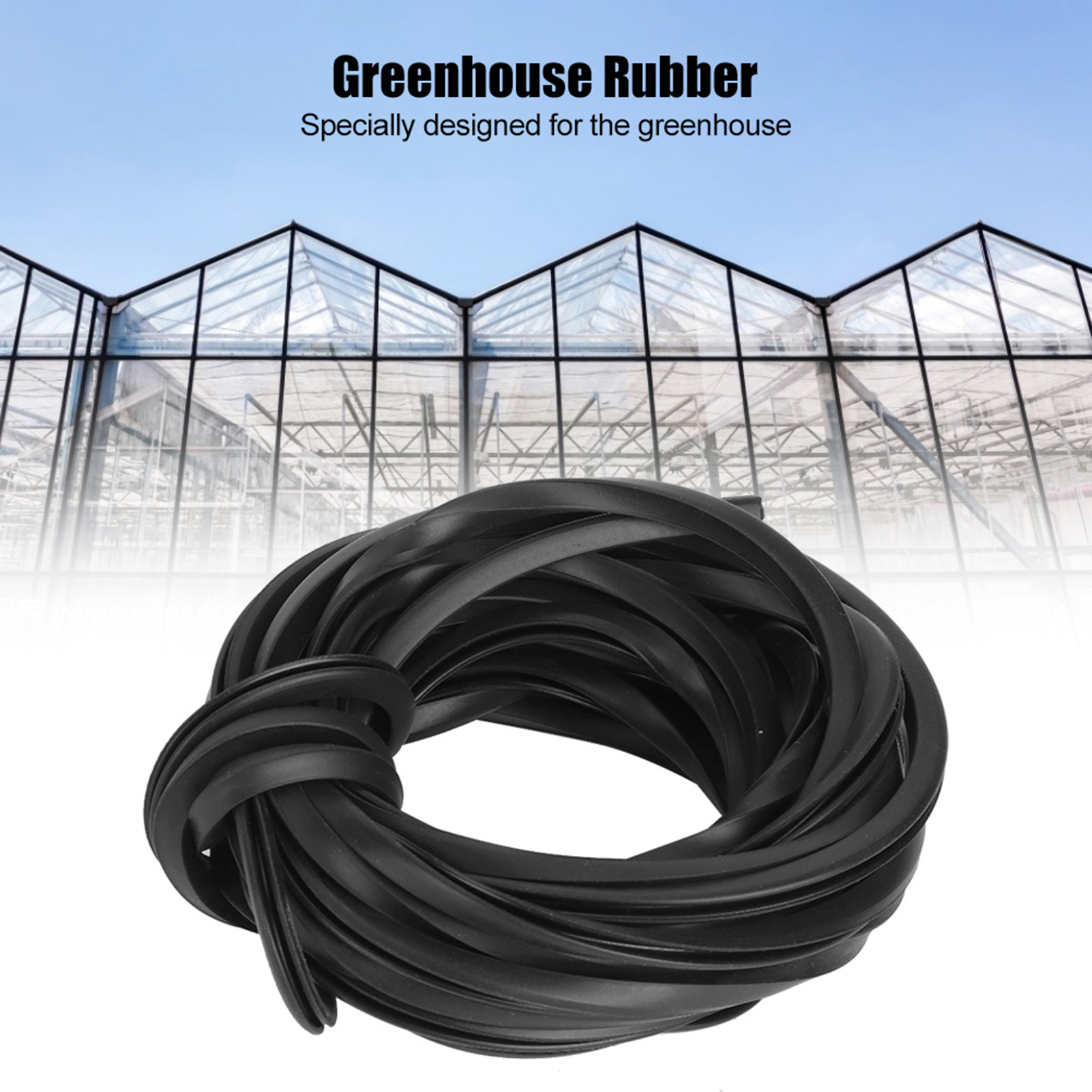 NFTIGB Rubber Weather Stripping Door Window Seal Strip Black Greenhouse Glass Sealing Line Cable Draft Blocker Replacement Accessory 180 ft / 55 m Soundproof Anti-Collision