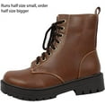 thumbnail image 2 of Soda Women's Combat Lace Up Ankle Boots, 2 of 5
