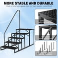 thumbnail image 3 of IVV Pool Ladder Above Ground, Hot Tub Step with Handrails, Mobile Home Stair, 660lbs Heavy Duty 5 Step Ladder, RV Step for Travel Trailers, Backyard Pool, Home, and Porch (Black), 3 of 9