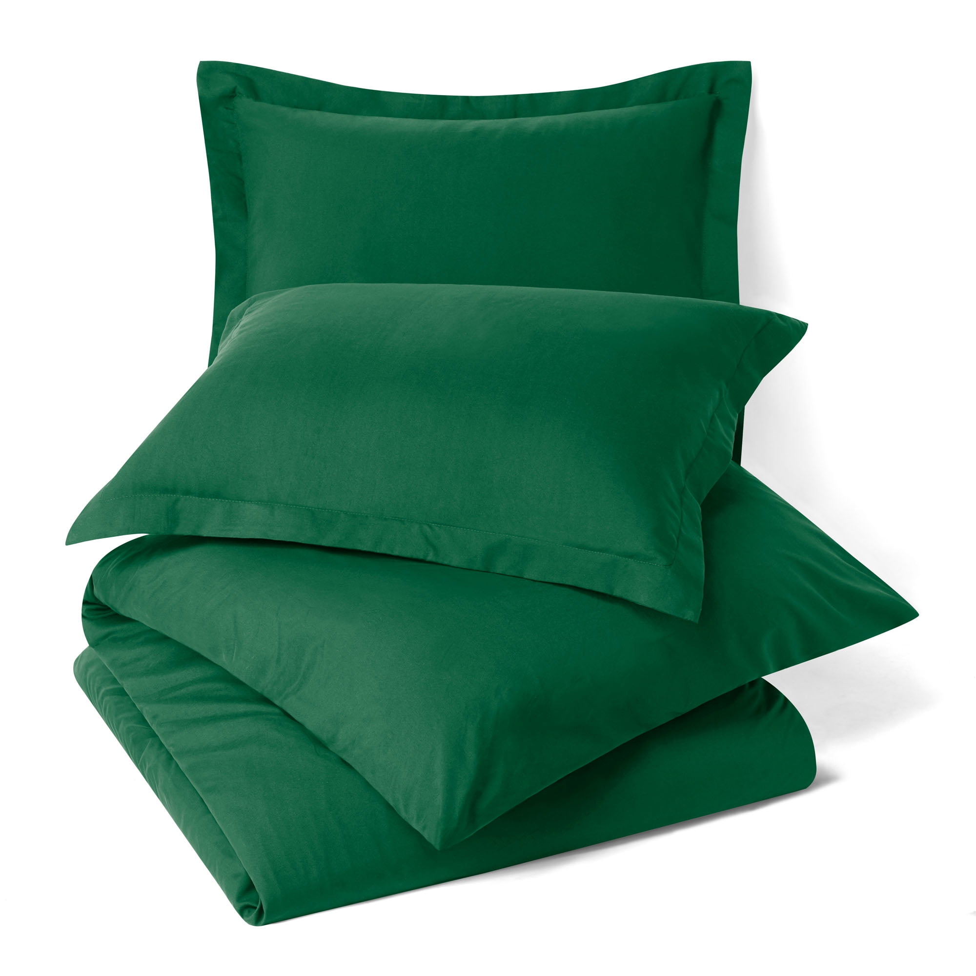Hearth & Harbor 3-Piece Hunter Green Duvet Cover Set, Twin