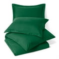 thumbnail image 2 of Nestl 3 Piece Duvet Cover Set, Luxury Bedding Duvet Cover with 3 Pillow Shams, Button Closure, Luxury 100% Super Soft Microfiber, Twin (68"x90") - Hunter Green, 2 of 6