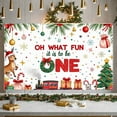 thumbnail image 5 of Festive Santa Banner Christmas Train Decoration Holiday Prop for Kids Party Celebration Winter Theme, 5 of 9