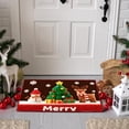 thumbnail image 2 of Decoraciones de Navidad para el Hogar Alfombra de Navidad Cristal Peluche Uso de Cocina Del Hogar Baño Impermeable Alfombra de Pie Decoración Del Hogar Alfombras de Cocina para el Piso, 2 of 6