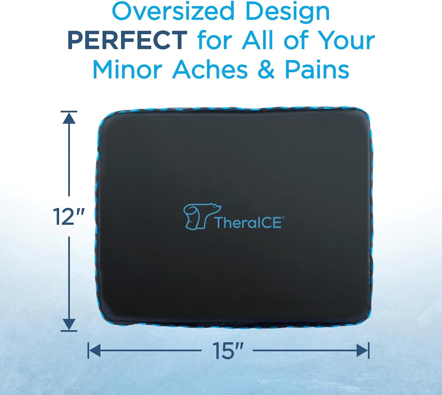 TheraICE PROpack Cold Therapy Gel Ice Packs, Versatile Reusable Ice Packs for Back, Knees, XL