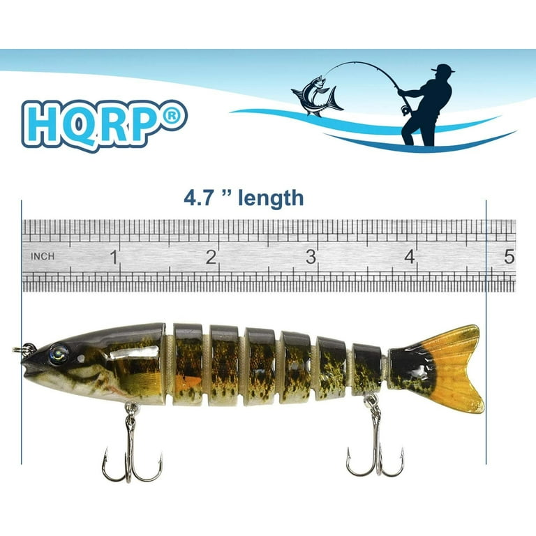 HQRP Fresh-Water Lakes Fish Bait Jointed Multi-Section Slow