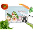 thumbnail image 2 of Caroline's Treasures Merry Christmas Carolers French Bulldog Black Glass Cutting Board Large, 2 of 2