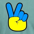 thumbnail image 3 of CafePress - Ukrainian Flag Peace Sign Ukraine Native H T Shirt - Mens Comfort Colors Shirt, 3 of 5