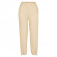 thumbnail image 4 of Women's Casual Joggers with Drawstring Waist, Pockets, Wide Leg & Ankle Soft Sweatpants for Lounging, Jogging, Workout, and Everyday Wear, 4 of 5