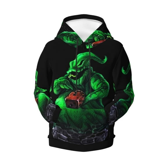 Oogie Boogie Teen Boys Girls Hoodies 3D Printed Hooded Sweatshirts for Kids Long Sleeve Casual Unisex Pullovers with Pockets