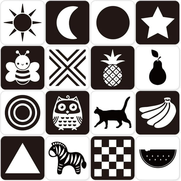 Tarjeta de estimulación Visual Montessori para bebé b Genérica