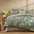 thumbnail image 6 of Catami Floral 7-piece Bed in a Bag King Comforter Set with Sheets,Green Butterfly&floral, 6 of 13