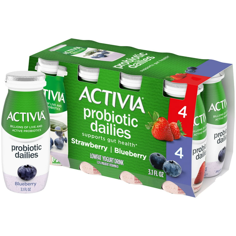 Activia Probiotic Dailies Yogurt Drink, Strawberry, 3.1oz Wholesale -  Danone Food Service