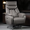 thumbnail image 2 of Kinnls Coast Fully Reclining Modern Minimalist Ergonomic Office Chair (Gray）, 2 of 16