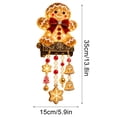 thumbnail image 3 of Winter Glow Gingerbread Man Icicle Light Decor Christmas Decor, LED Gingerbread Man Design Christmas Outdoor Decorations, Waterproof Hanging Christmas Lights for Porch, Yard, 3 of 7