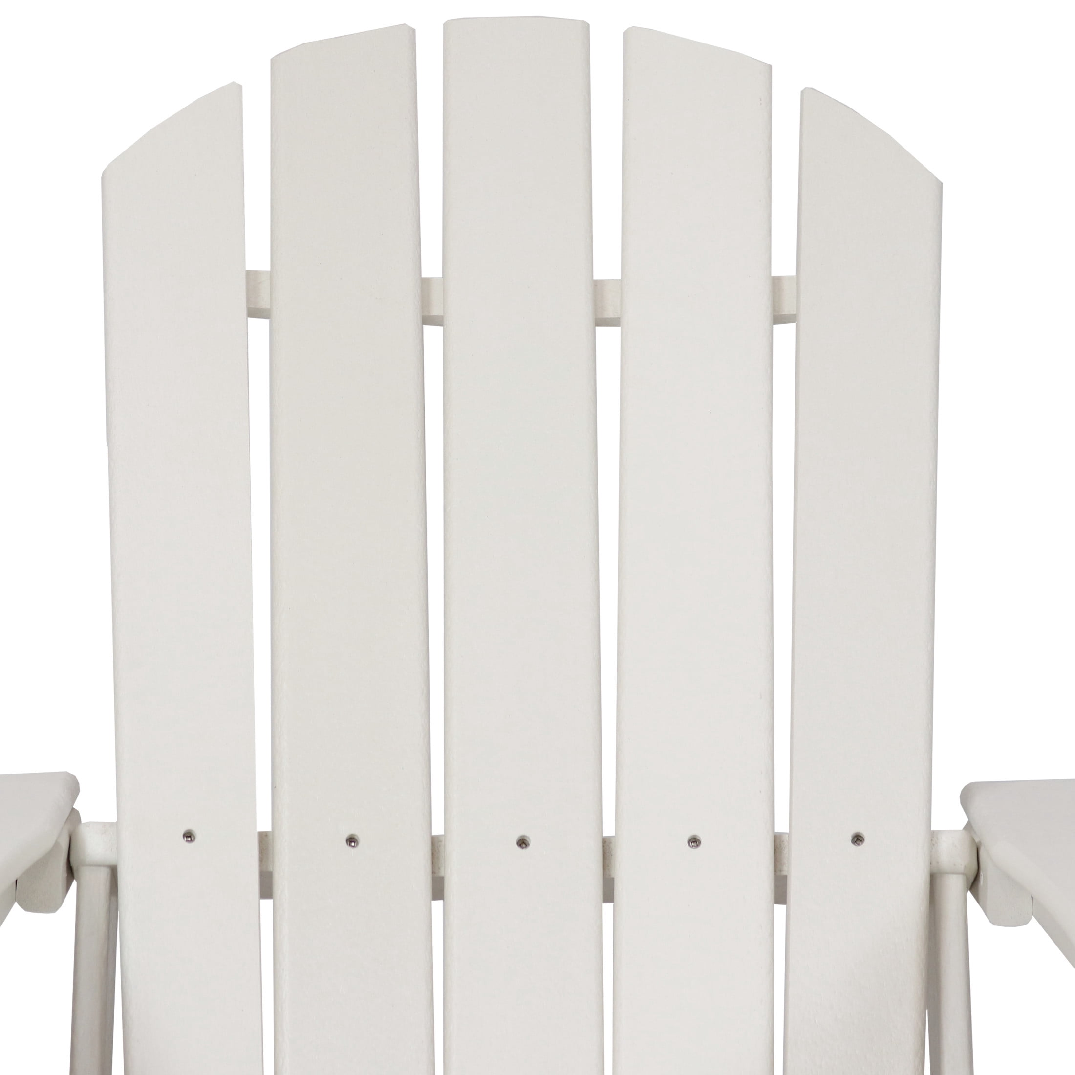 Sunnydaze Lake-Style All-Weather Plastic Adirondack Chair - White