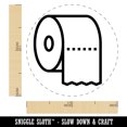 thumbnail image 2 of Toilet Paper Roll Icon Rubber Stamp for Scrapbooking Crafting Stamping - Medium 1 Inch, 2 of 7