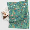 thumbnail image 6 of Yiaed Mushrooms and Flowers Print Dog Blankets-Cat Blanket Washable for Couch Protection,Puppy Blanket, Soft Plush Reversible Throw Furniture Protector-, 6 of 8
