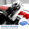 thumbnail image 5 of Uxcell 4pcs Microfiber Car Wash Sponge 4.7"x3.2" Non-Scratch Foam Applicator Pads Blue, 5 of 6