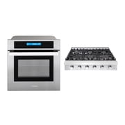 2 Piece Kitchen Package with 36" Slide-In Gas Cooktop & 24" Electric Wall Oven