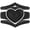 Black and Silver, variant on Stackable 3-Piece Ring Set - Women's Silicone & Metal Frame Heart Collection