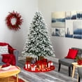 thumbnail image 7 of Nearly Natural 7.5ft. Flocked South Carolina Spruce Artificial Christmas Tree with 600 Clear Lights and 1537 Bendable Branches, 7 of 7