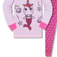 thumbnail image 5 of WIBACKER 3-8T Toddler and Little Girls Pajamas Set Long Sleeve PJs 100% Cotton Snug Fit Pajamas 2-Piece Set - Pink Mermaid, 5 of 5