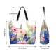 thumbnail image 5 of Easygdp Butterfly And Flowers Bolsas Tote para Mujer, Bolsos de Hombro para Viaje, Bolsos de Mano de Gran Capacidad para Compras y Trabajo, 5 of 8