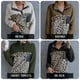 thumbnail image 4 of Moda mujer mullida sudadera con capucha leopardo empalme cuello alto manga larga botón bolsillo cáli Abanopi Pequeña, 4 of 7