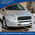 thumbnail image 3 of Cubierta del gancho de remolque del parachoques delantero derecho de Unique Bargains, tapa blanca, compatible con Toyota Rav4 2009-2011 No.532850R906, 3 of 6