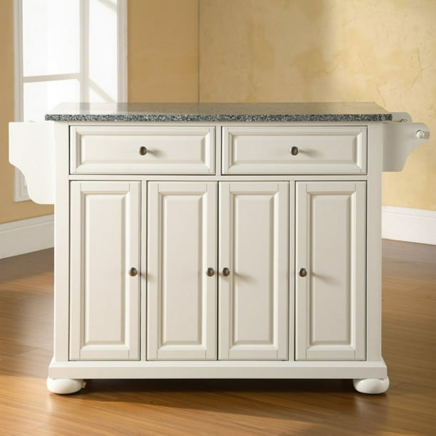 Crosley Alexandria Solid Granite Top Kitchen Island