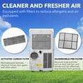 thumbnail image 5 of Whynter ARC-148MHP 14000 BTU Portable Air Conditioner and Heater, 500 sq ft, 5 of 14