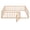 Brown, variant on Dtwnek Full Size Wood Foor Bed Frame with Fence, Brown